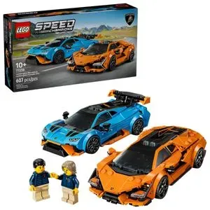 LEGO Speed Champions - Lamborghini Revuelto si Huracan STO 77238, 607 piese