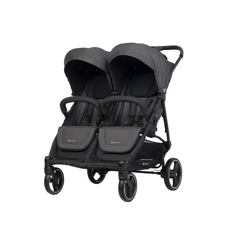 Carucior de gemeni sau frati de varsta apropiata Euro Cart Doblo, Iron