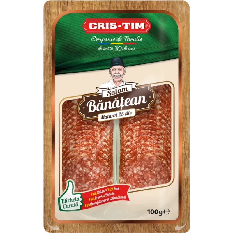 Salam banatean Cris-Tim, 100 g