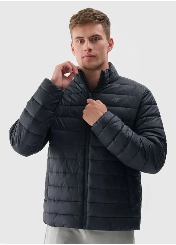 Geaca barbati 4F, jacheta matlasata, impermeabila, neagra, poliamida, 2XL INTL
