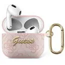 Guess GUA34GSMP AirPods 3 cover różowy/pink 4G Script Metal Collection