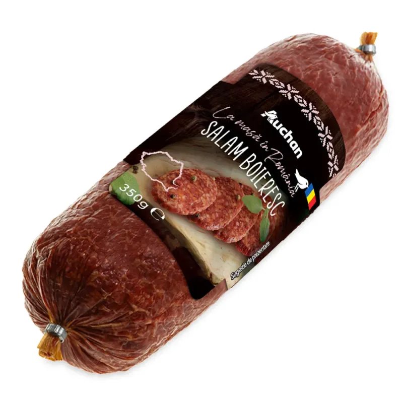 Salam boieresc Auchan, 350 g