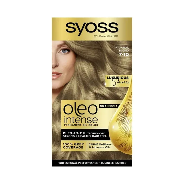 Vopsea de par Syoss Color Oleo 7-10 Blond natural