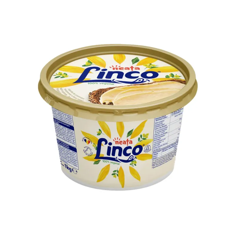 Grasime tartinabila vegetala Linco Apetit, 20% grasime, 1 kg