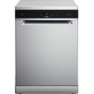 Masina de spalat vase independenta WHIRLPOOL WFC 3C26 P X, 6th Sense, 14 seturi, 8 programe, 60 cm, Clasa E, argintiu