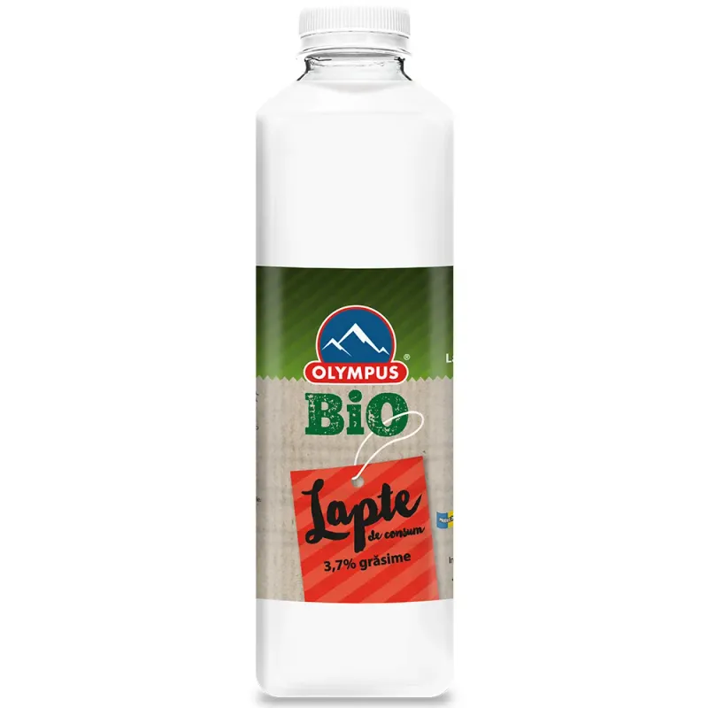 Lapte de consum integral BIO Olympus, 3.7% grasime, 1 l