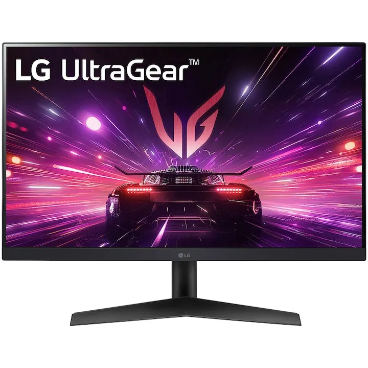 Monitor Gaming LG UltraGear™, 23.8", Full HD (1920x1080), IPS, 180Hz, 1ms (GtG), HDR10, compatibil NVIDIA® G-SYNC®, AMD FreeSync™, HDMI, DisplayPort, Negru