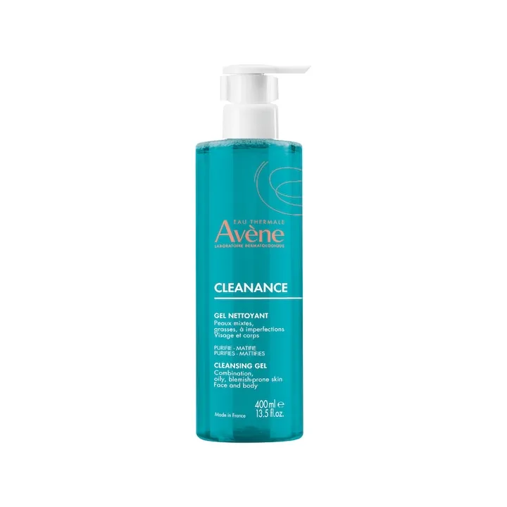 Gel de curatare pentru ten gras cu tendinta acneica, Avene Cleanance, 400 ml