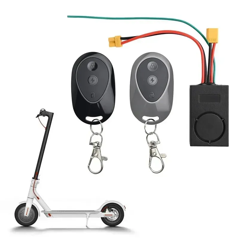 Alarma anti furt pentru Xiaomi M365 115 db, Interfata XT30, Cu 2 telecomenzi, Tensiune 36-55V Universal, Rezistenta la uzura, OUYLAF, Negru