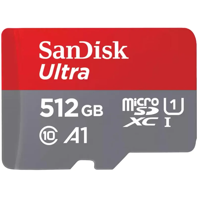 Card de memorie SanDisk Ultra microSDXC, 512GB , 150MB/s, A1, Class 10, UHS-I, SD Adapter
