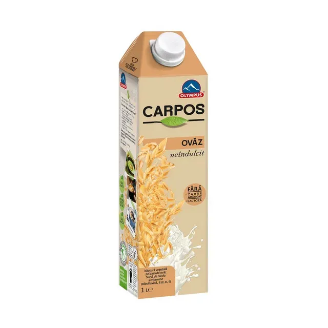 Bautura vegetala pe baza de ovaz neindulcit Carpos, 1 l