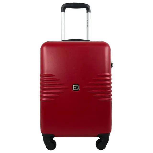 Troler Airport Sismik cu 4 roti, 34 x 50 x 20 cm, marime S, culoare rosu