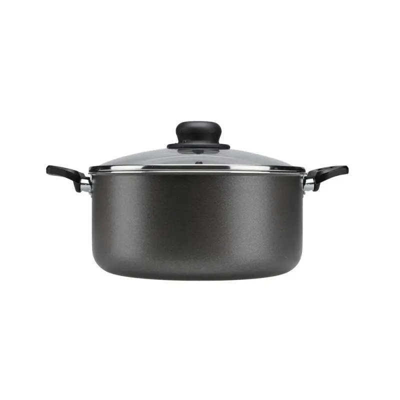 Cratita Auchan Essential din aluminiu, cu capac, 24 cm