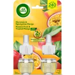 Rezerva odorizant de camera electric Air Wick Passion Fruit & Tropical mango, 2 x 19 ml