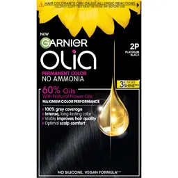 Vopsea permanenta pentru par, fara amoniac, 2P Platinum Black