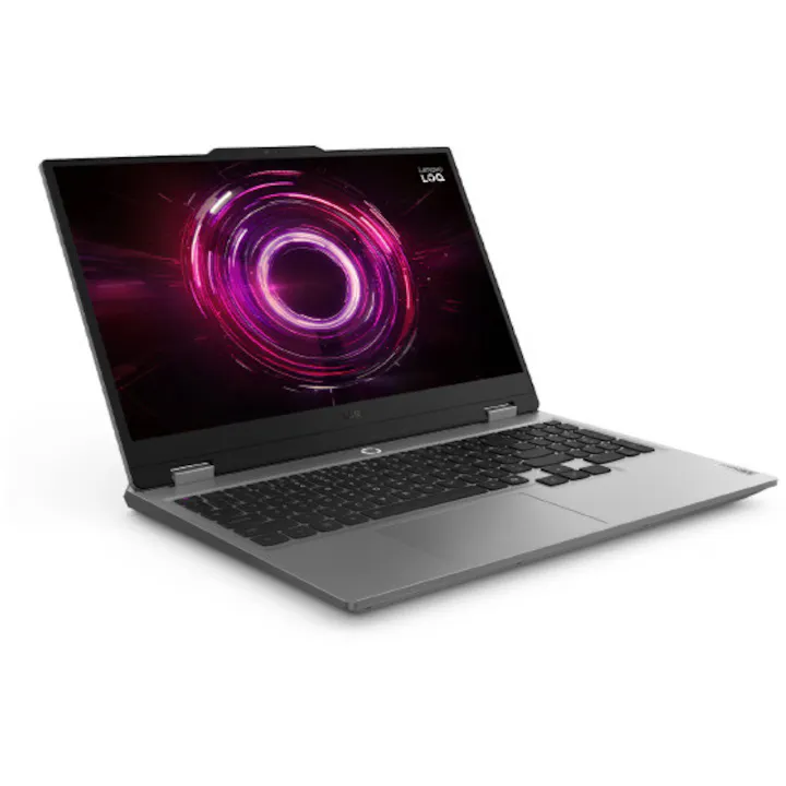 Gaming Lenovo LOQ 15AHP10 cu procesor AMD Ryzen™ 7 250 pana la 5.1GHz, 15.6" Full HD, IPS, 144Hz, 16GB DDR5 RAM, 1TB SSD, NVIDIA® GeForce RTX™ 5060 8GB GDDR7, No OS, Luna Grey