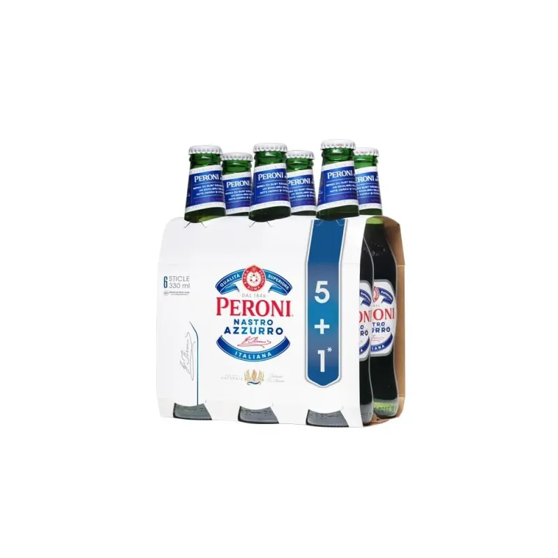 Bere blonda Peroni , 6 x 0.33 l
