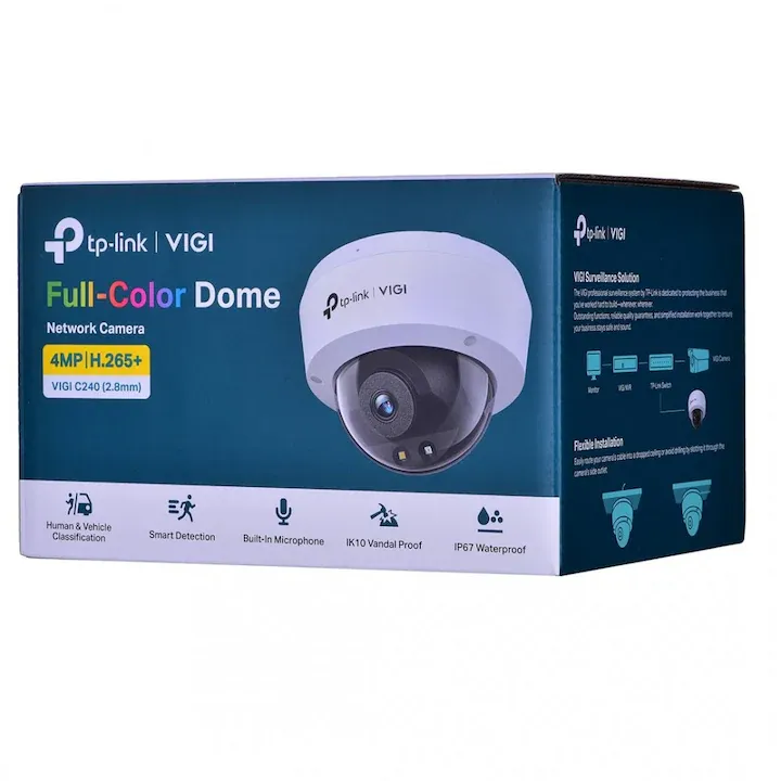 Camera de supraveghere TP-Link VIGI C240, 2.8mm, 36 luni garantie, noua, alb