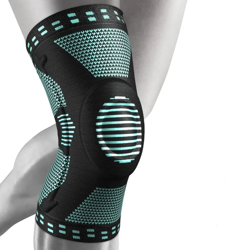 Genunchiera elastica profesionala MONDESA®, Sustinere ortopedica si Protectie Medicala pentru Articulatie, Menisc si Rotula, Amelioreaza Durerile de Genunchi, Marimea L (39-45cm), Unisex