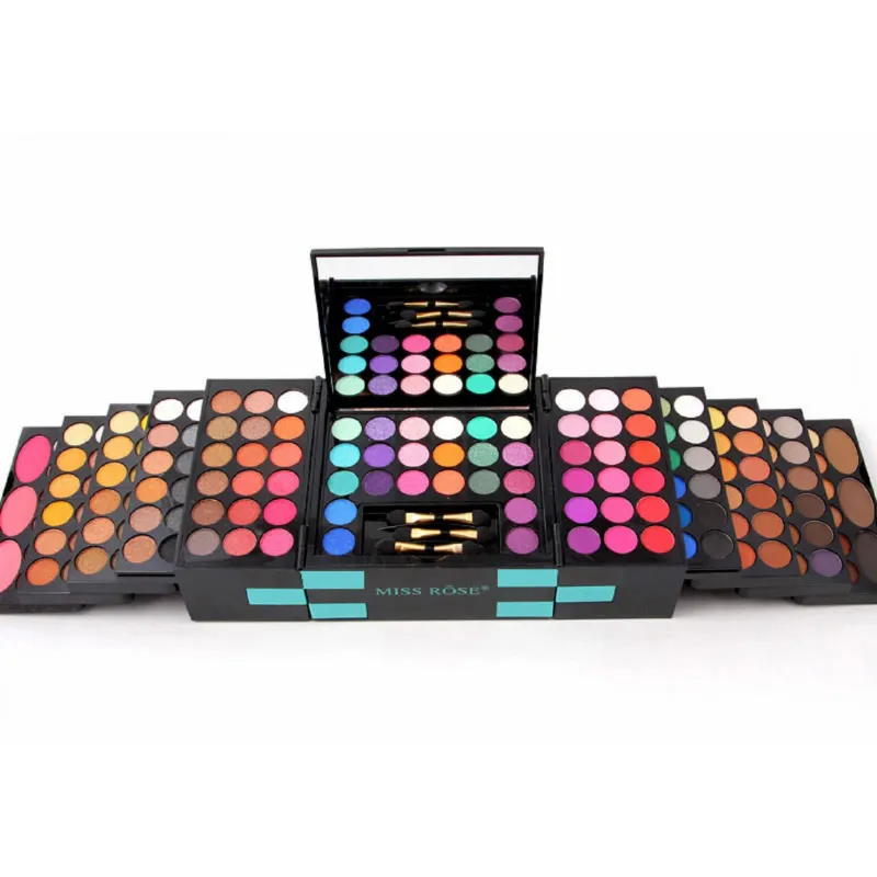 Trusa Profesionala de Machiaj MISS ROSE BLOCKBUSTER 3D cu 148 culori • Miss Rose