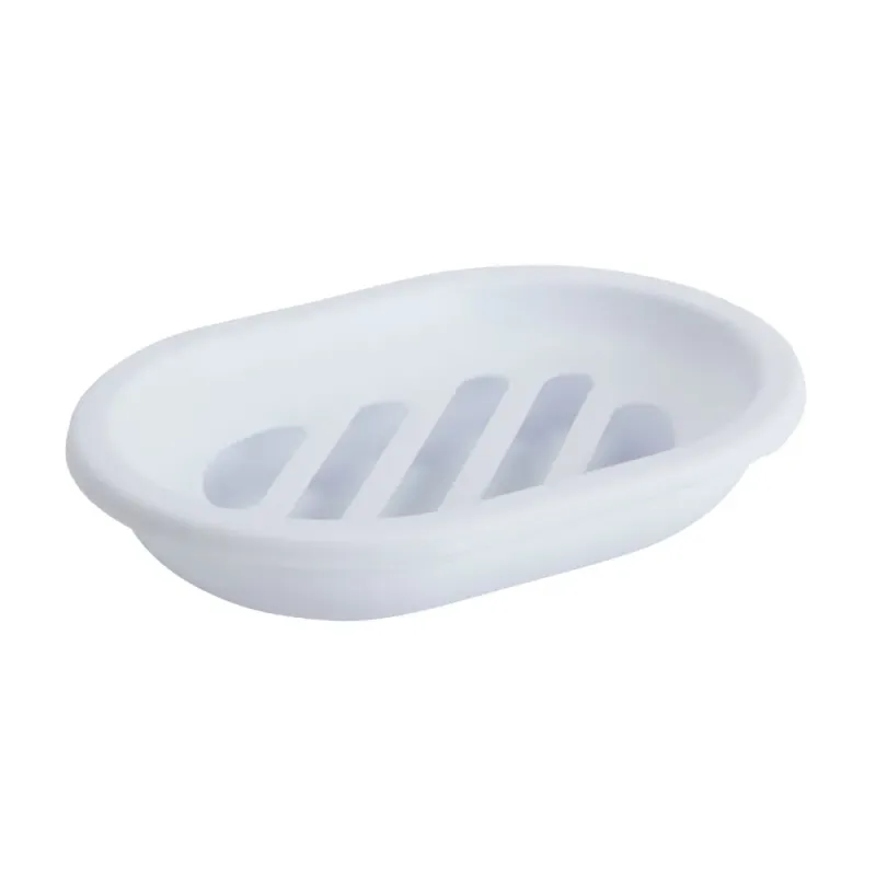 Savoniera alba Pouce, din polipropilena 13 x 9.5 x 2.5 cm