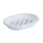 Savoniera alba Pouce, din polipropilena 13 x 9.5 x 2.5 cm