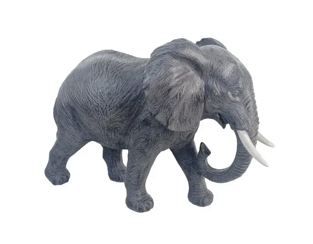 Decoratiune elefant Garden Star, din polirasina, 47,3 x H32.2 cm