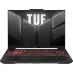 Laptop Gaming ASUS TUF A16 FA607NUG (Procesor AMD Ryzen™ 7 7445HS (16M Cache, up to 4.7 GHz), 16" FHD+ 144Hz, 16GB, 512GB SSD, nVidia GeForce RTX 4050 @6GB, Negru/Gri)