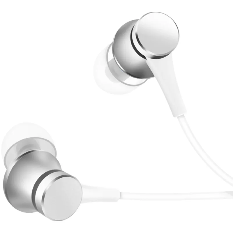 Casti In-Ear Xiaomi Piston, Microfon, Argintiu