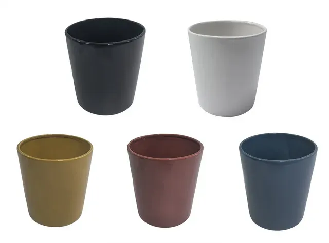 Ghiveci ceramic Garden Star, diametru 13 x H14 cm, modele asortate
