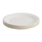 Set farfurii de unica folosinta Aspeti, 20 bucati, 23 cm, carton, alb