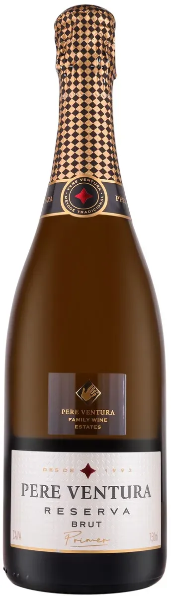 Vin spumant alb sec Pere Ventura Primer Reserva Brut, cupaj, 0.75 l