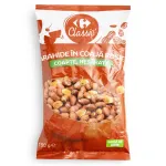 Arahide Carrefour Classic, in coaja rosie, coapte, fara adaos de sare 150g