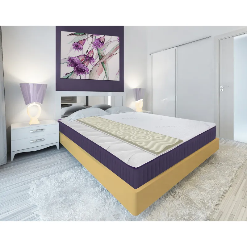 Topper saltea Green Future, Lavanda Therapy 7 zone de confort 140x200 cm, 5 cm