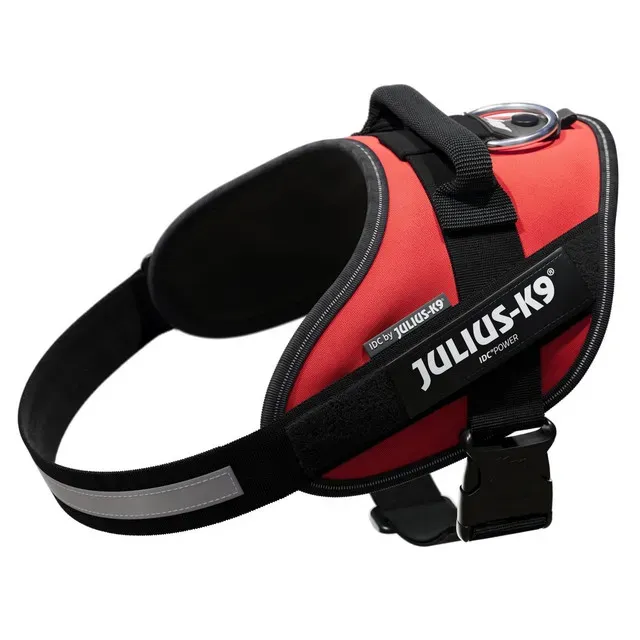 Ham pentru caini Julius-K9 IDC Power, 58 - 76 cm, 14 - 25 kg, marimea M, rosu