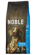 Hrana uscata pentru caini adulti Noble, somon si orez, 15 kg