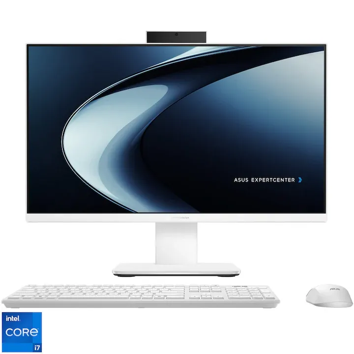 Sistem All in One ASUS P440VAK cu procesor Intel® Core™ i7-13620H pana la 4.9GHz, 23.8'', Full HD, 100Hz, 16GB DDR5 RAM, 1TB SSD, Intel® UHD Graphics, No OS, White