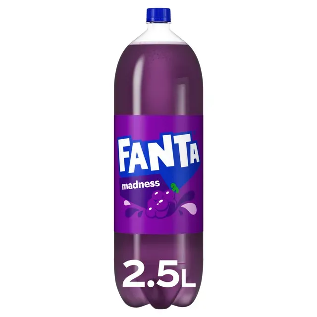Bautura carbogazoasa cu aroma de struguri Fanta Madness, 2.5 l