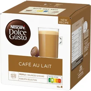 Capsule cafea NESCAFE Cafe Au Lait, compatibile Dolce Gusto, 16 capsule, 160g