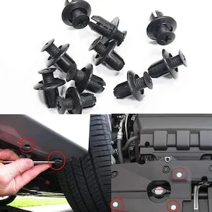 Set 100 clipsuri/ cleme auto de fixare, 6 dimensiuni, universale, plastic