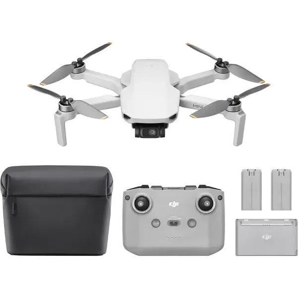 Drona DJI Mini 4K Fly More Combo, 4K30, 12MP, 31 min, Controller RC-N1C (Gri)