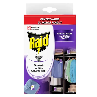 Gel anti-molii Raid Lavanda 6 buc