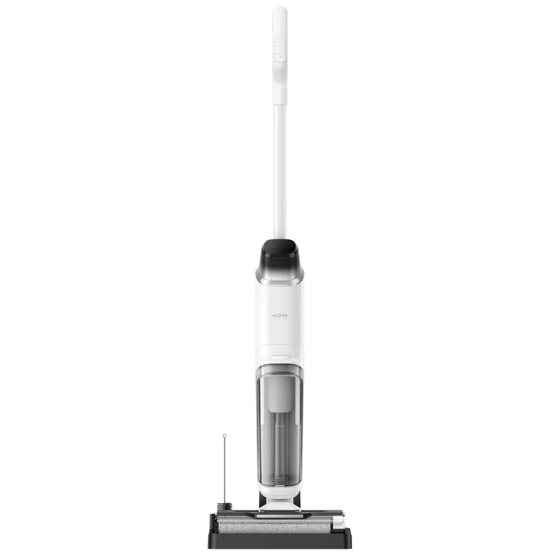 Aspirator vertical si mop MOVA K10 PRO, 890 ml, LED, Auto-curatare, 15000Pa, Alb
