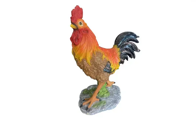 Decoratiune cocos Garden Star, din polirasina, H29 cm