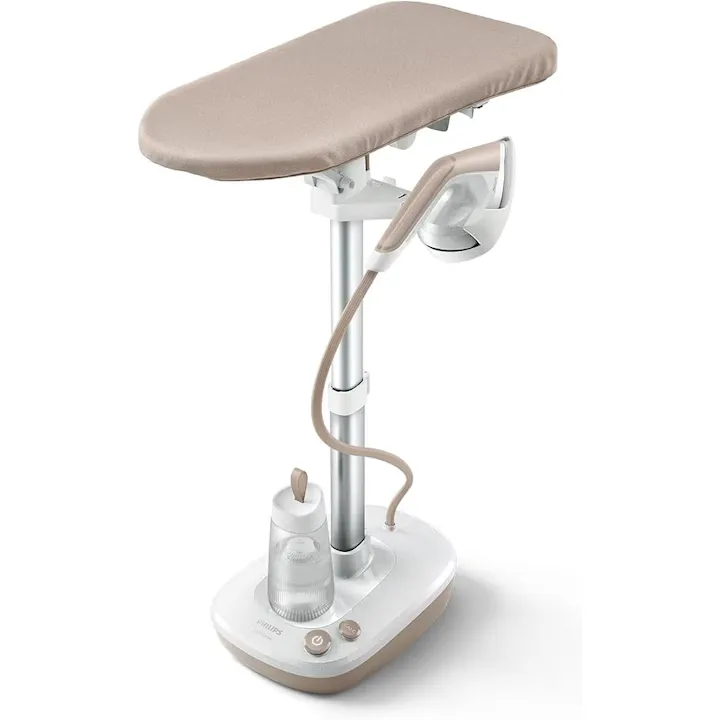 Masa si fier de calcat Philips Seria 6000 reglabila, fara pete de arsura garantat, 1800 W, operare practica, elimina pana la 99, 9% dintre bacterii si acarieni