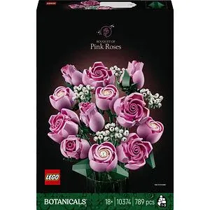 LEGO Botanicals: Buchet de trandafiri roz 10374, 18 ani+, 789 piese