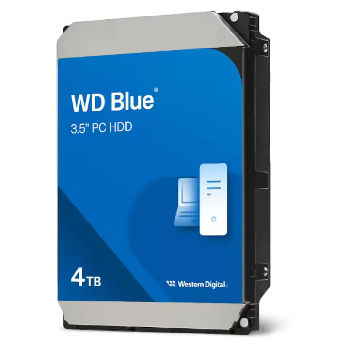 Hard disk Western Digital Blue, 4TB, 128MB, 5400 RPM, SATA III, 3.5"