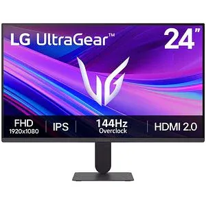 Monitor Gaming LED IPS LG UltraGear 24G411A, 24" Full HD, 144Hz, G-SYNC Compatible, FreeSync, HDR 10, negru