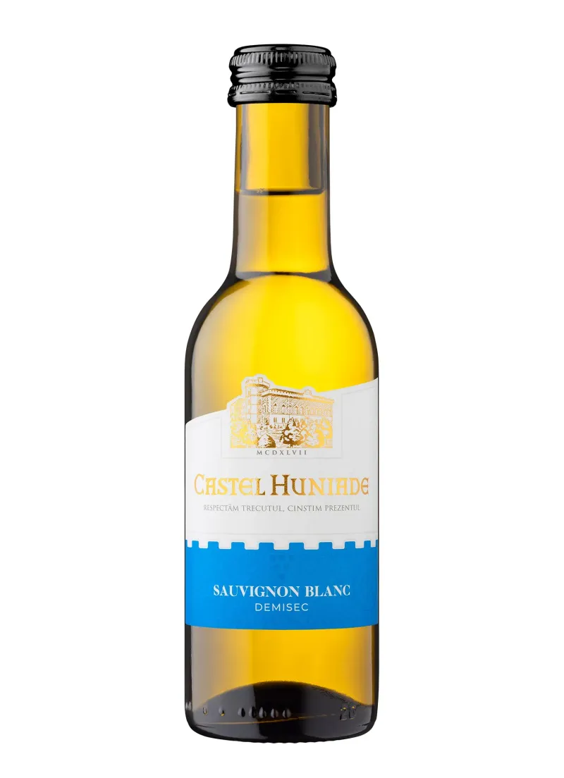 Vin alb sec Castel Huniade, Sauvignon Blanc 0.187 l
