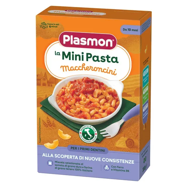Paste Maccheroncini Plasmon, de la 10 luni, 300 g
